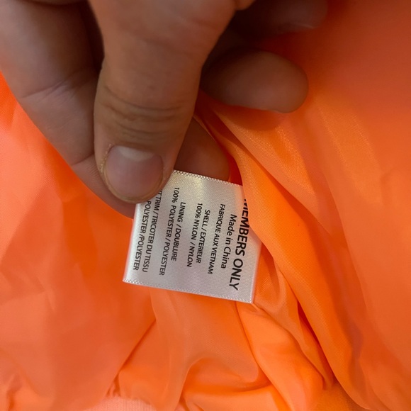 Members Only Orange Bomber Jacket - Picture 7 of 9
